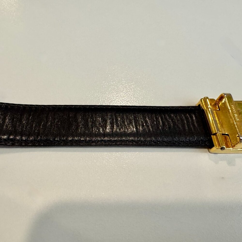 Vintage GUCCI GG Brass Buckle Made in Italy, w/free reversible leather strap - Picture 11 of 11